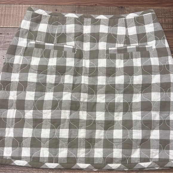 Green plaid mini skirt - Picture 2 of 2